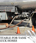 Heavy Duty 25 Pack Stainless Steel Hose Clamps 2.5 Inch Size With 5/8 Inch Wide double band for tank truck hoses.