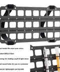 Rigid MOLLE Panel For Car Visor Organizer And EDC Pouch Holster - Universal Sun Visor Mount with 1 inch webbing slots.