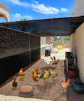 Heavy Duty Shade Cloth 80 To 90 Percent Sunblock Netting With Grommets 5x10 Feet covering chicken coop