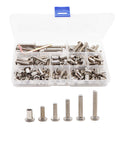 Rivet Countersunk Hex Socket Cap Bolts And Hex Head Barrel Nuts Kit For DIY Furniture Projects M6x15 20 25 30 35mm 4mm Hex Nickel Plated