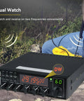 Long Range 10 Meter Ham Radio Base Station Transceiver with dual watch feature in outdoor setting