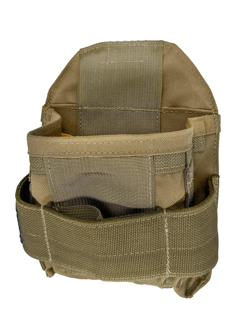 Hamilton Woodworker Tool Pouch Aims Compatible Hand Tool Holster Durable 1000D Nylon Berry Compliant Made In The USA shown in tan