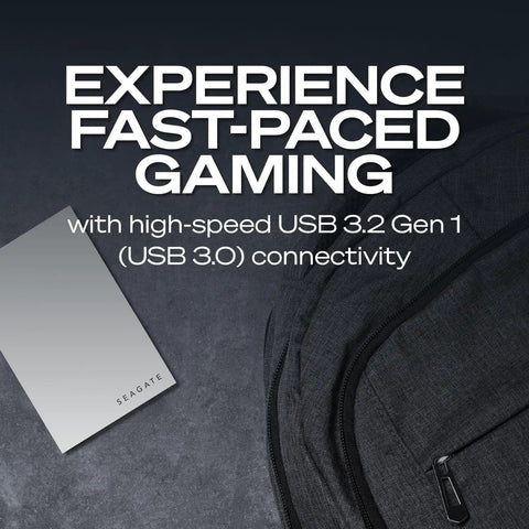 2TB External Game Drive For PlayStation With USB 3.0 - Officially Licensed For PS5 And PS4, Lightning Fast Storage To Save PS5 Games, Seamless Transfer To Console, Plug And Play Durable. Seagate drive and carrying case