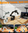 Pro Grade Brushless Servo Motor Upgrade for SO-ARM robotic arm on desk with laptop and plant