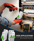 Installation of DC Miniature Circuit Breaker 12-110V DC 1 Pole 6A DIN Rail Mount for Battery Power Solar PV and RV Systems