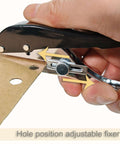 Heavy Duty 10mm Hole Punch For Paper Cards PVC Board And Cardboard Single Hole Punch Tool With Rugged Alloy Body Easy Grip in use