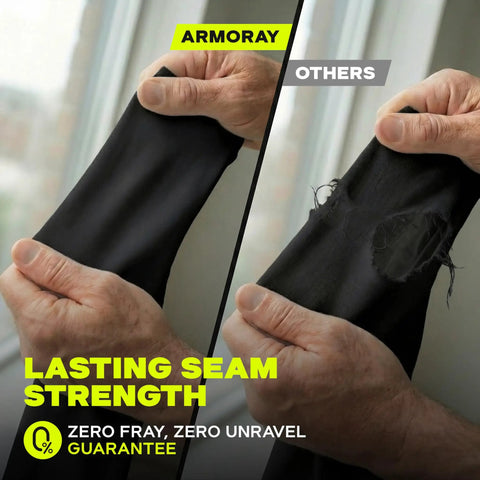 Comparison of two black arm sleeves showing the lasting seam strength of Two Pair Arm Sleeves For Men And Women With UV Protection