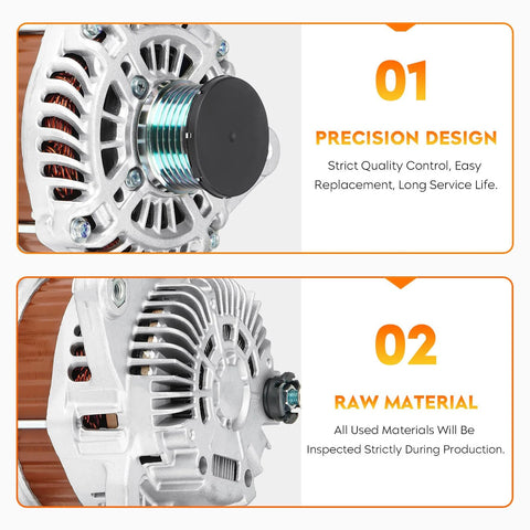 Close-up of Reliable Car Alternator Replacement For Versa 1.8L And Sentra 2.0L NV200 2.0L showing design and material features