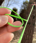 Close-up of 100 Ft UHMWPE Braided Cord 2mm Spliceable Utility Line for Camping Tarps in use outdoors