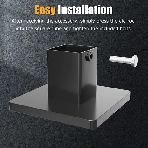 Beefy Hand Press Foot Attachment for Die Cutting Machines All-metal platen with bolt for easy installation