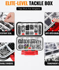 264 Piece Fishing Accessories Kit With Organized Tackle Box Includes Weights Sinker Jig Hooks Swivels Beads Nails