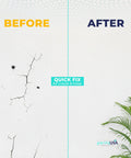 Heavy Duty Drywall Repair Kit 12 Oz Tube With Scraper For Wall Holes Cracks Chips Dents Spackle Patch Before and After Result