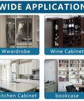 Wide application of 280 White Self-Adhesive Screw Hole Stickers for wardrobe, wine cabinet, kitchen cabinet, and bookcase.