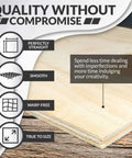 Basswood craft sheets, 10-pack, 12x12 in, 1/16 in thick (1.5 mm), smooth warp-free plywood for laser cutting