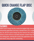 30 Piece 2 Inch Mini Flap Discs With 1 Quarter Inch Shank Holder Heavy Duty Zirconia High Density 80 Grit for metal grinding