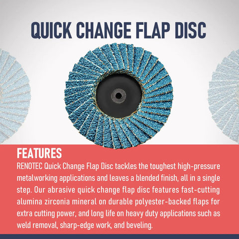 30 Piece 2 Inch Mini Flap Discs With 1 Quarter Inch Shank Holder Heavy Duty Zirconia High Density 80 Grit for metal grinding