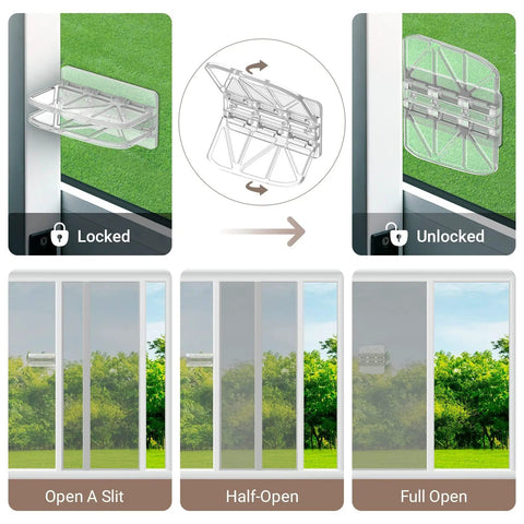 Two Pack Sliding Door Lock Kit For Child Safety And Home Security Sliding Glass Door Lock For Kids Window Locks installed view