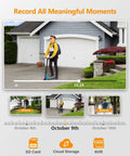 Person on scooter captured by Outdoor Security Camera With Floodlight And Two Way Talk, showcasing monitoring capabilities.