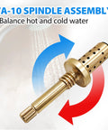 TA-10 spindle assembly from Temptrol Shower Valve Rebuild Kit with Cartridge TA 10 Seats TA 4 And Seat Removal Tools T 35 A B DIY