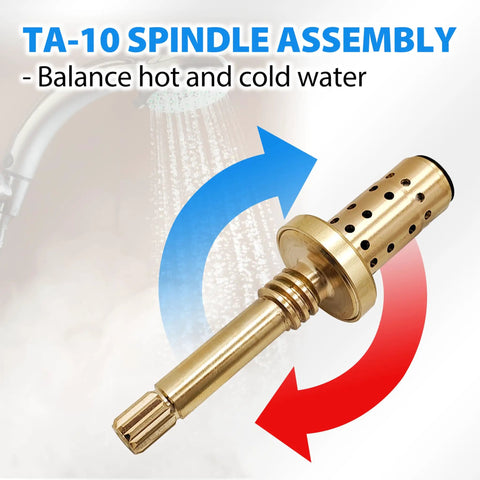 TA-10 spindle assembly from Temptrol Shower Valve Rebuild Kit with Cartridge TA 10 Seats TA 4 And Seat Removal Tools T 35 A B DIY