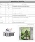 All Natural Hardwood Ash Fertilizer for Plants Potassium Rich Organic Soil Amendment for Garden Lawn Compost Indoor Outdoor Use Ultra Fine Texture Easy to Mix and Apply ingredients list and packaging.