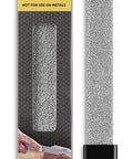 Heavy Duty Eight Inch Flat Hand Rasp Engineered With Tungsten Carbide Coating and Ergonomic Soft Grip Handle For Quick Wood Shaping, showing product packaging.