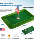 Floating Golf Green For Pool In Sizes 35x24 47x35 And 63x47 Perfect For Poolside Practice And 2 To 4 Player Games with accessories