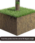 Stainless Steel Soil Sampler Probe With 12 Inch T Handle for quick core sampling inserted into soil at 90-degree angle