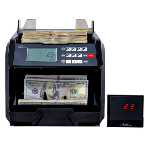 High Speed Money Counting Machine With Add And Batch, 1500 Bills Per Minute, Ultraviolet Magnetic Ink Infrared Counterfeit Detector