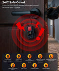 Hidden Camera Detector With LED Screen And Anti Spy Wireless Scanner Portable GPS Tracker And Bug Detector on door handle