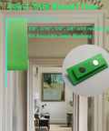No Fuss 4 In 1 Trim Reveal Tool For Spot On Door Jamb Cut Marks, showing green gauge for accurate jamb marking.