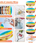Ring Making Kit With Wire Wrapping Tools And Ring Sizers, Jewelry Craft Supplies Bundle Including 5 rolls of jewelry wire