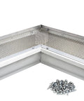 High Flow Inside Miter Kit Gutter Guard 3 Pack For 5 Inch Gutters Stainless Steel 8 Mesh Micro Mesh Design Pre Cut Fit Easy Install