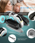 Under Desk Elliptical Machine For Home Office Use, Super Quiet Electric Leg Exerciser with smooth pedals and LCD display