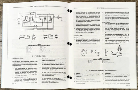 Ford 1000 Tractor Service Manual For DIY Repair And Overhaul Workshop Tech Guide Factory OEM Authored Maintenance And Parts Information Operators Manual Quality Reprint For Easy Home Mechanic, open electrical system pages