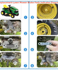 Replacement Lawn Mower Brake Pad Kit Heavy Duty 4 Pack Fits Craftsman Poulan AYP John Deere indicator diagram