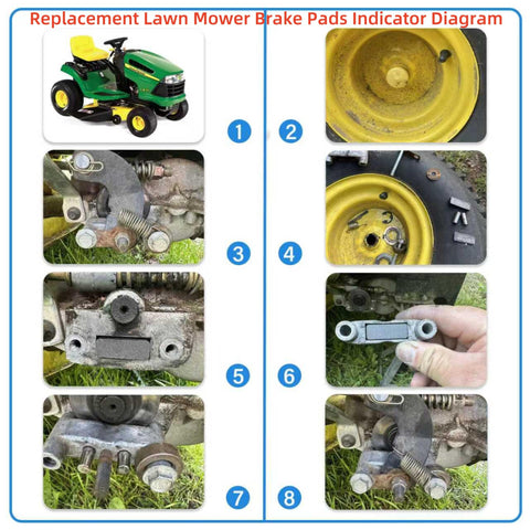 Replacement Lawn Mower Brake Pad Kit Heavy Duty 4 Pack Fits Craftsman Poulan AYP John Deere indicator diagram