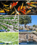 Smart Submersible Pond Pump 1800 GPH 100W Quiet Waterfall Fountain For Small Ponds Garden Yard Patio IPX8 applications