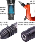 Demolition Air Hammer For Concrete And Rock Breaking With 10J Per Minute Impact Energy And 32Hz Rate, showing components and materials.