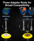 All In One 199 Piece 3 Inch Wet And Dry Sanding Disc Kit adapter rods compatibility for electric pneumatic tools