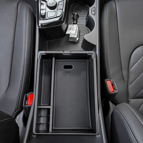 Kia Sportage Center Console Organizer Armrest Tray Insert Black For NQ5 2023 2024 2025 2026 Custom Fit Car Interior Storage Box