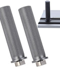 Sturdy 20mm Bench Dogs For Woodworking Clamps, Aluminum Alloy T Slot Rail Stops, heavy duty grips on wood table.