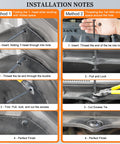 Installation instructions for Heavy Duty Nylon Universal Zip Tie Buckles For Cars with two methods shown step by step.