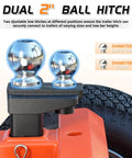 Heavy Duty Electric Trailer Dolly 7500 Lbs Capacity With Six All-Terrain Wheels dual 2 inch ball hitch for trailers and campers.