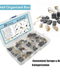 Carbon Brush Set For Electric Motors 50 Pieces In 10 Sizes Replacement Parts For Power Tools Including Angle Grinders Hammer Drills Circular Saws