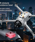 GPS Drone With 4K Camera And EIS Stabilization, 5G RC Control flying over cityscape with obstacle avoidance