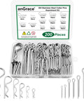 200 Piece Cotter Pin Hairpin R Clips Set In 304 Stainless Steel Assorted 13 Sizes For Hitch Pin Locks Trucks And Engine Repair Includes Hair Pin Clips For Durable Fastening