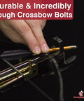 Hand loading Replacement Crossbow Arrows 6.25 Inch Aluminum 12 Pack For 50-80 Lb Pistol Crossbows With Copper Shaft