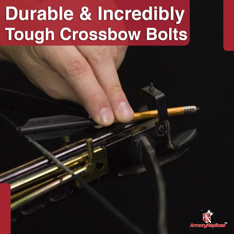 Hand loading Replacement Crossbow Arrows 6.25 Inch Aluminum 12 Pack For 50-80 Lb Pistol Crossbows With Copper Shaft