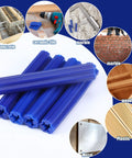 200 Pcs 5/16 Inch Blue Plastic Screw Anchors 2 Inch Length For Drywall Hollow Walls Concrete Tile Cement And Other Surfaces